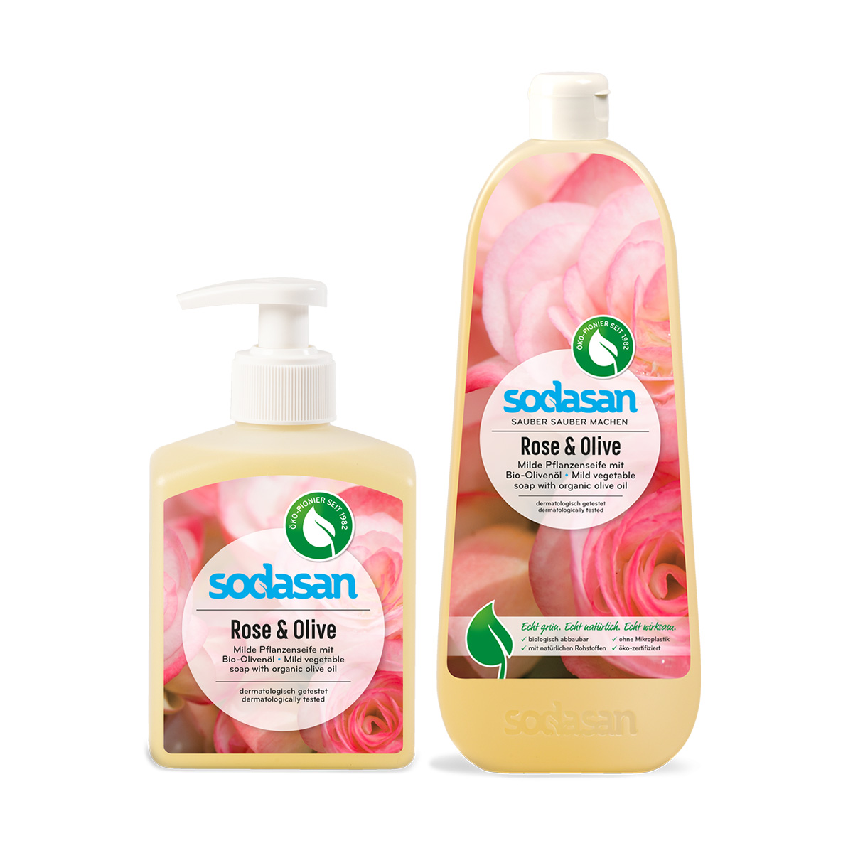 소다산 리퀴드 솝 로즈 300ml+1000ml 세트